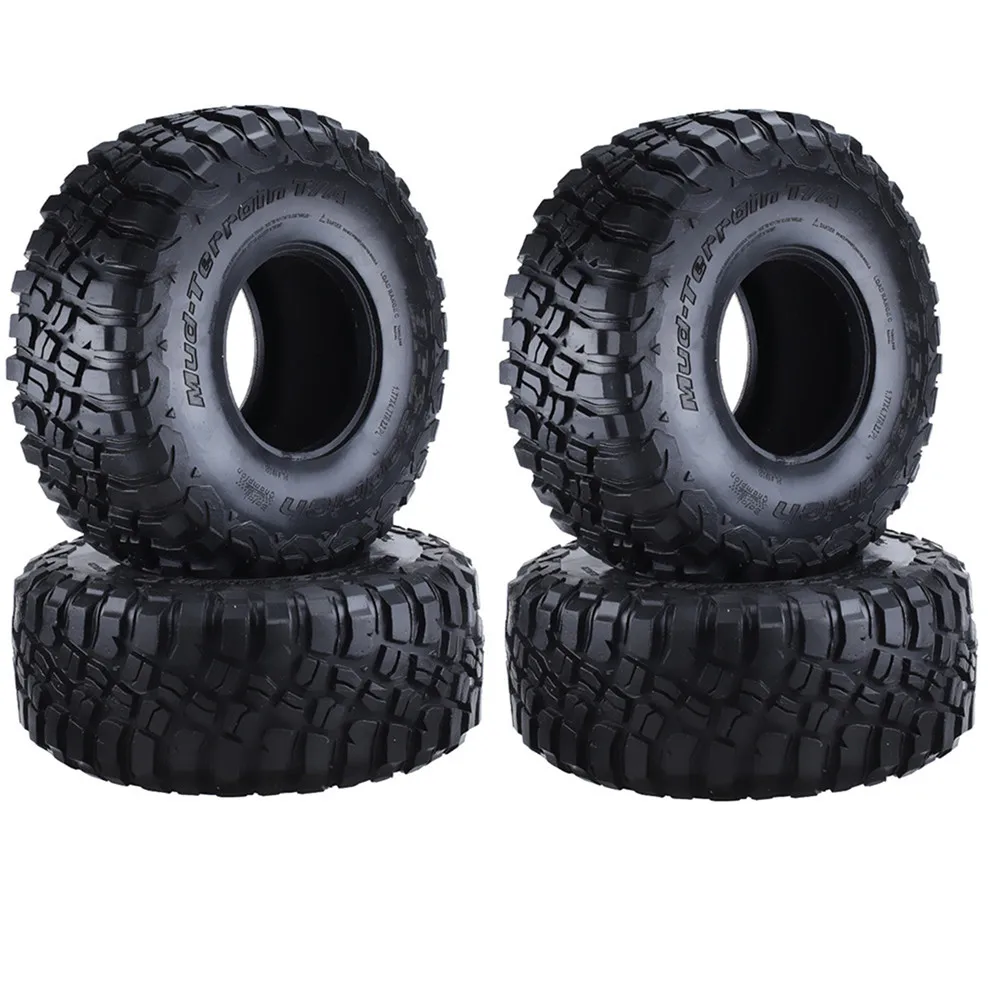 

4pcs Universal 2.2 inch Tires Rubber Tyres Wheel for 1/10 TRX4/90046/90047/D90/D110 RC Car Parts Accessories