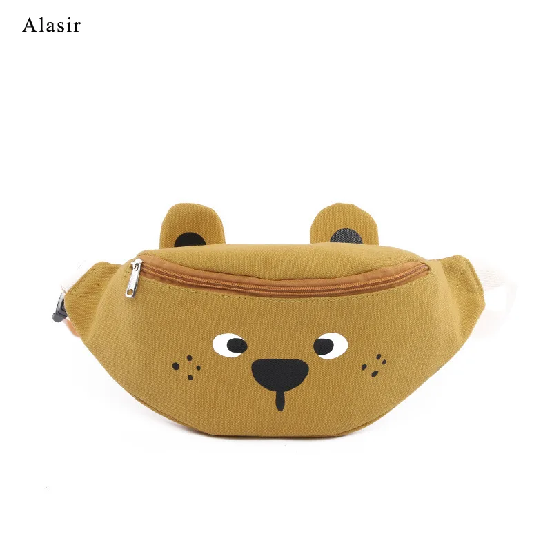 Alasir холщовые сумки в японском стиле с милым медведем Женские поясные нагрудная