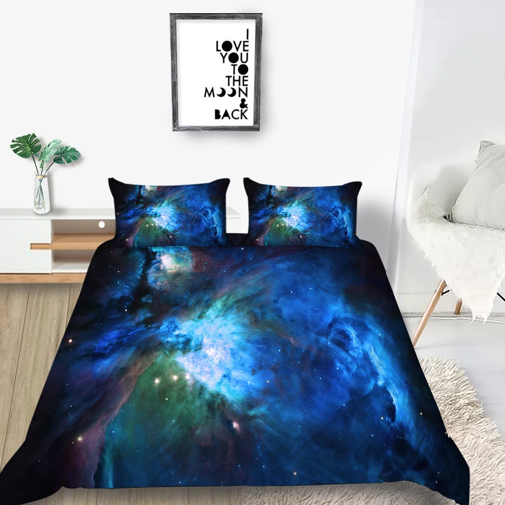 

Universe Bedding Set Nebula Fashion Beautiful Duvet Cover 3D King Queen Twin Full Single Double Unique Design Bed Set