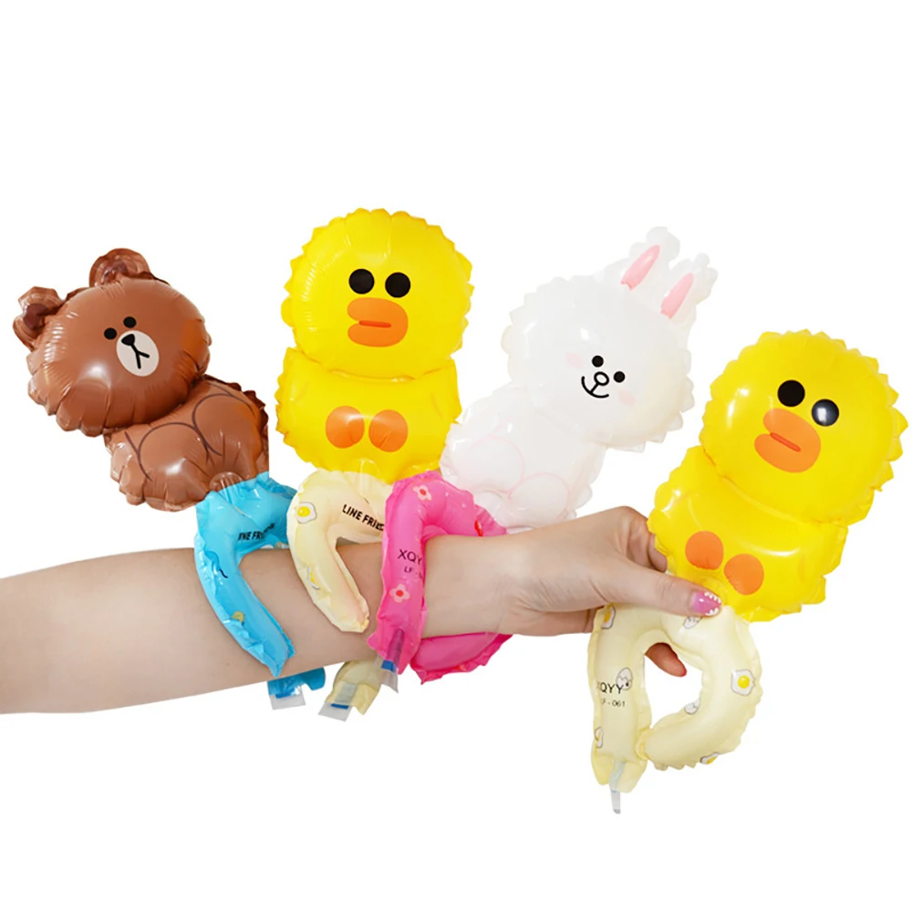 

1/3/5pcs Cartoon Animal Wrist Balloon Rabbit Animal Aluminum Film Balloon Children Toy Birthday Party Decoration Baby Shower