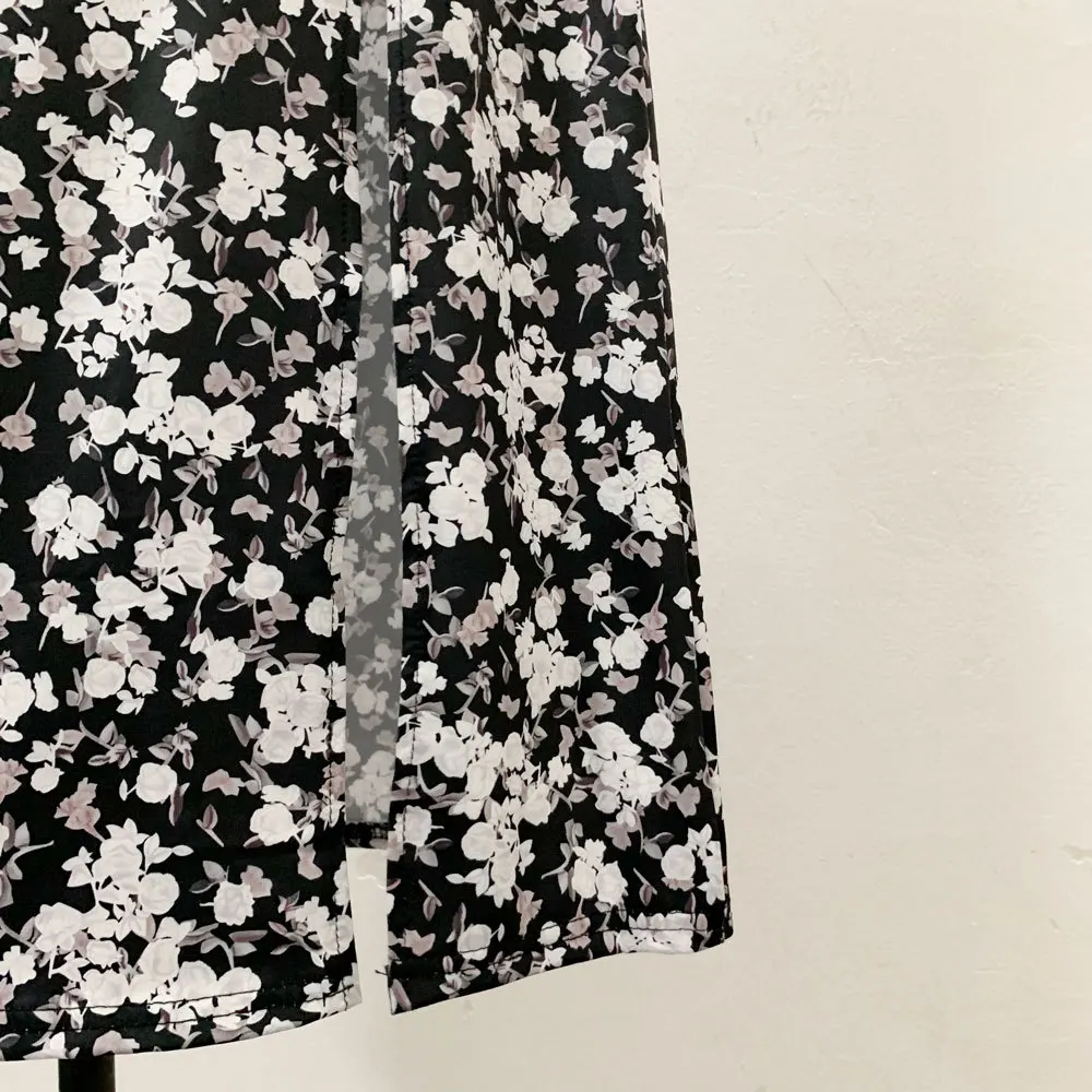 

Leopard Floral Print Sexy Split Skirts Women 2020 Summer High waist Elastic A-line Midi Skirts Casual Slim Beach Party Bottoms