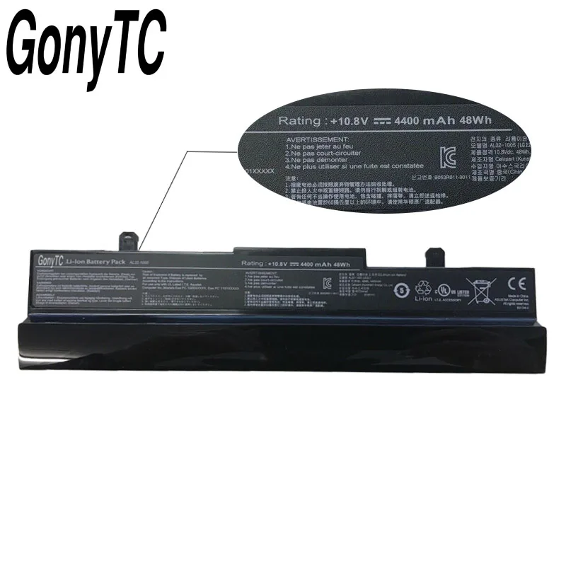 GONYTC Батарея для Asus Eee PC 1001 1001HA 1001P 1001PX 1005 1005PX 1005H 1005HA 1005HE AL32-1005 ML32-1005 PL32-1005 - купить по
