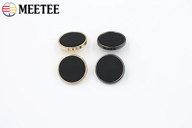 Meetee 10/30 шт 15 30 мм Металлические Пластиковые кнопки плоское зеркало пальто куртка