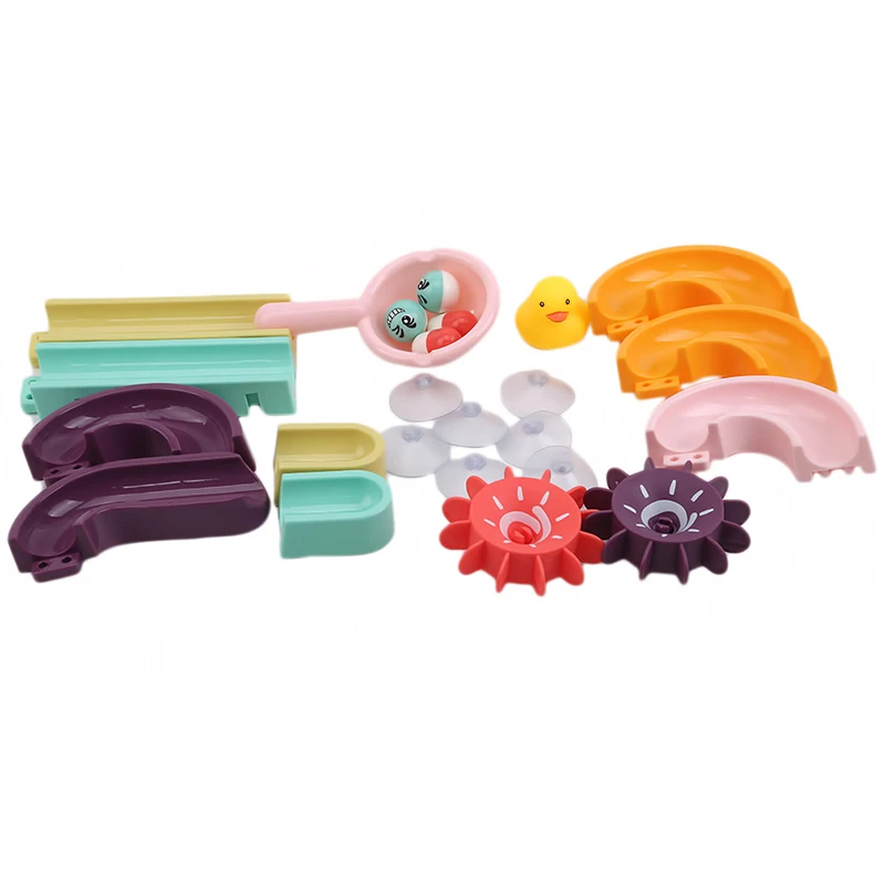 

Baby Bath Toys Suction Cup Marble Race Orbits Track Kids Bathroom Bathtub Play Water Toy Shower Games Swimming Pool Tools