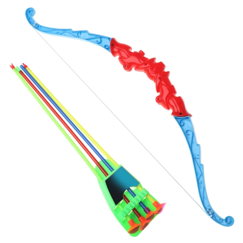Спорт на открытом воздухе стрельба из лука игрушка лук с 4 шт Мягкие стрелы