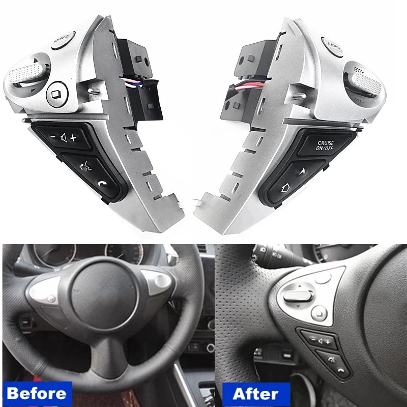 

Кнопочный переключатель на рулевое колесо автомобиля, многофункциональный переключатель громкости телефона для Nissan Sylphy Bluebird 2016-2020