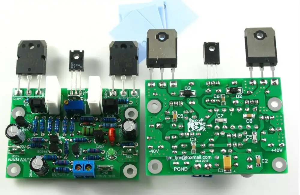 

2 шт. Наим NAP250 15V-40V мод стерео аудио hi-fi усилитель 80 Вт DIY Наборы и готовой baord A5-013