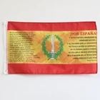 Флаг Испании с испанской империей Круз де боргоньский с щитком спецопераций зеленый флаг