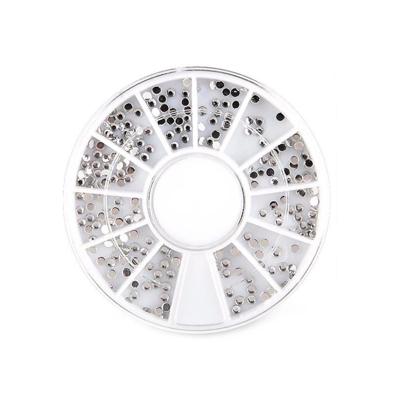 RIKONKA 1Disk/12Grides Mixed Round/Heart/Irregular Shape Hot Sale Jewelry Nail Rivets New Arrival Art Decorations | Красота и