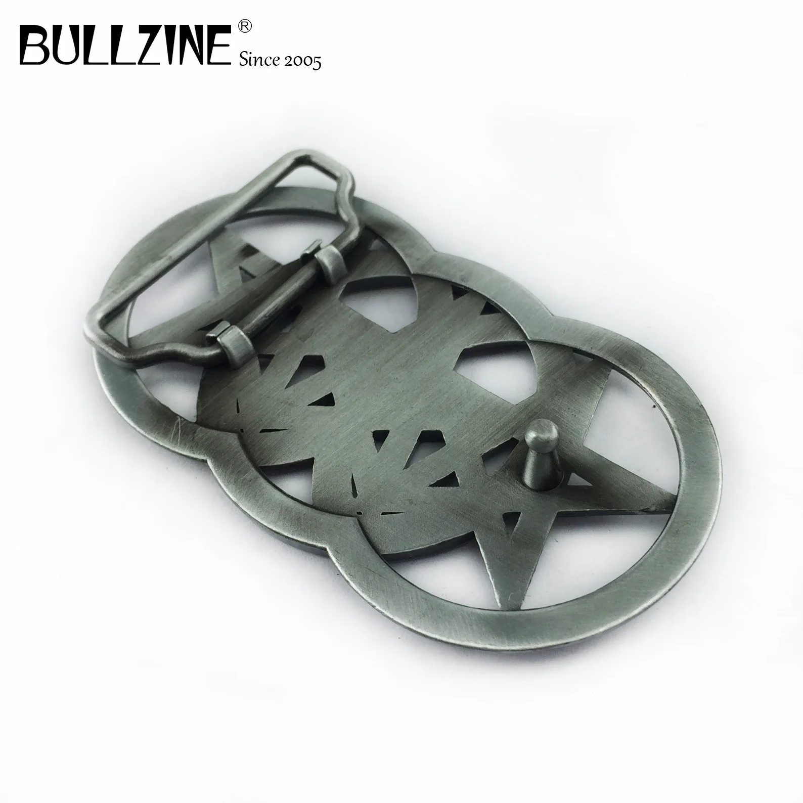 Bullzine Оптовая Продажа цинковый сплав кельтский звезда пряжка на ремешке