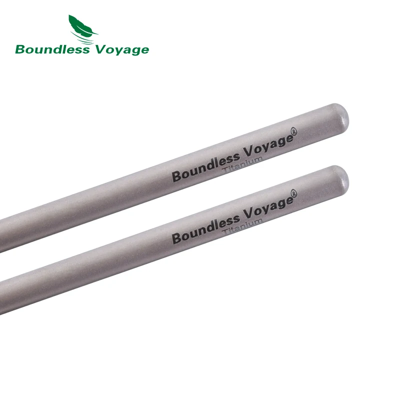 Boundless Voyage Титановые китайские палочки для еды сверхлегкие Нескользящие
