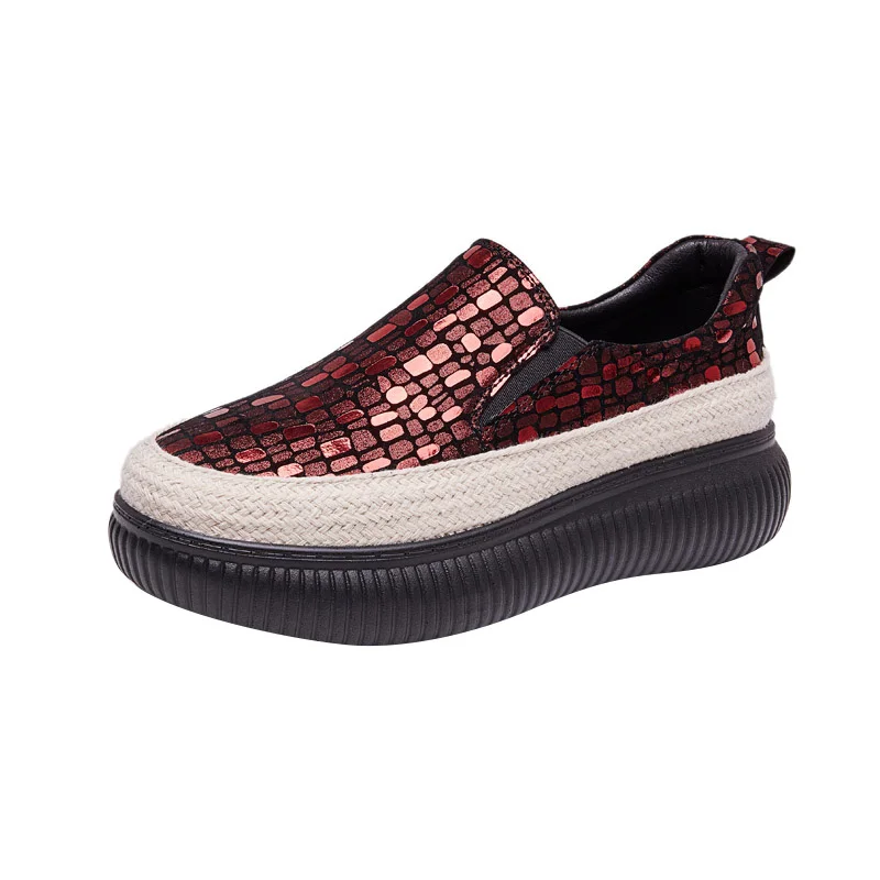 

2020 new autumn trendy shoes all-match thick-soled single shoes platform shoes autumn casual women's shoes fisherman shoes
