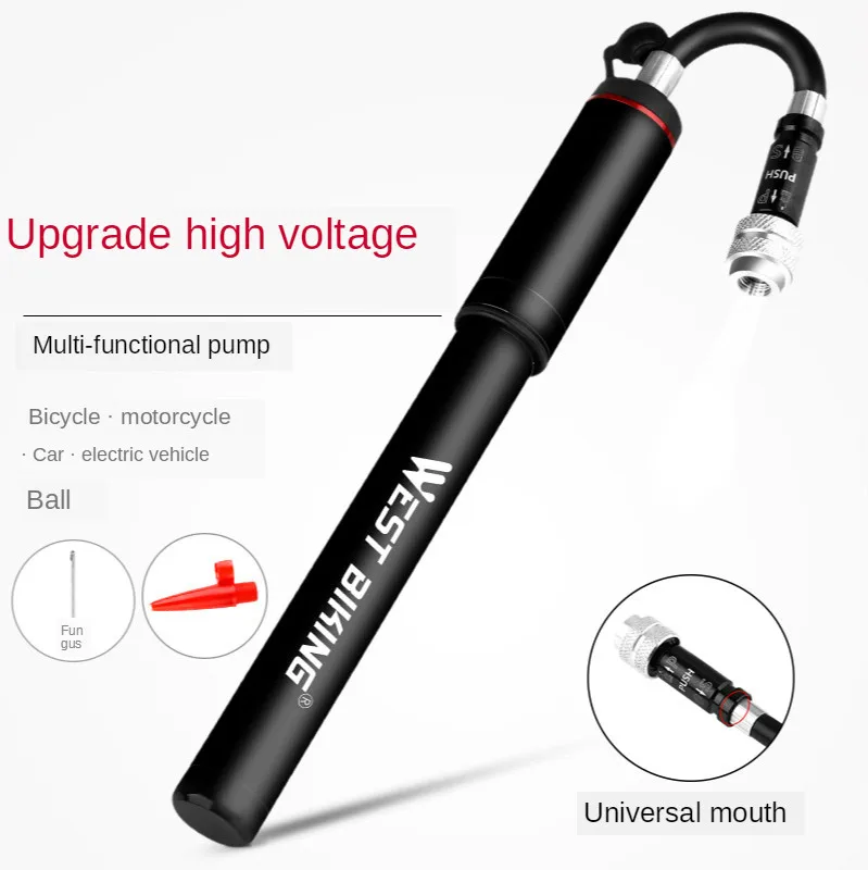 Насос для шин из алюминиевого сплава портативный высокоточный воздушный