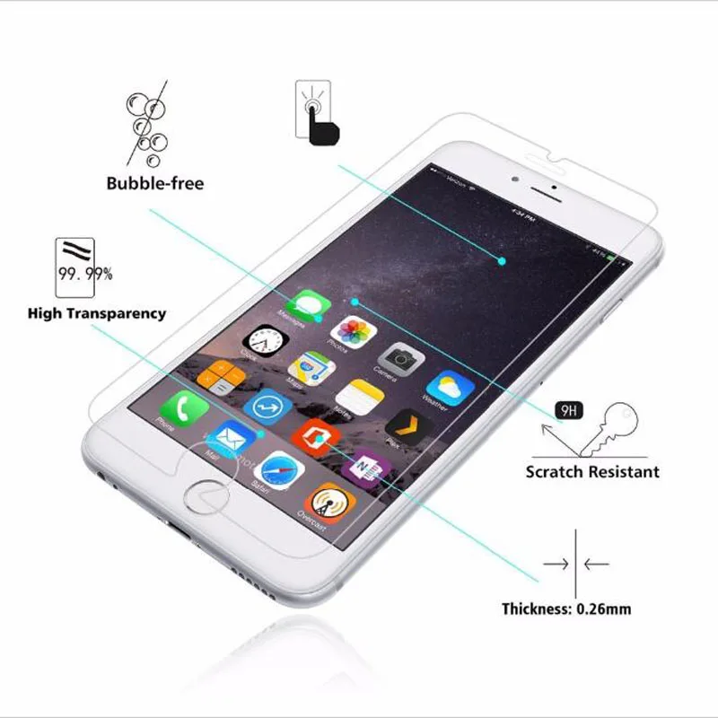 Для ipod touch iphone 4 4S 5 5S 5C SE 6 S 7 8 Plus X защитная пленка чехол для экрана закаленное
