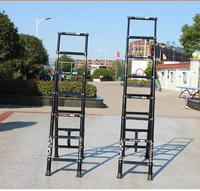 7 9 step multifunctional aluminum alloy telescopic ladder household trestle ladder portable engineering ladder foldable ladder