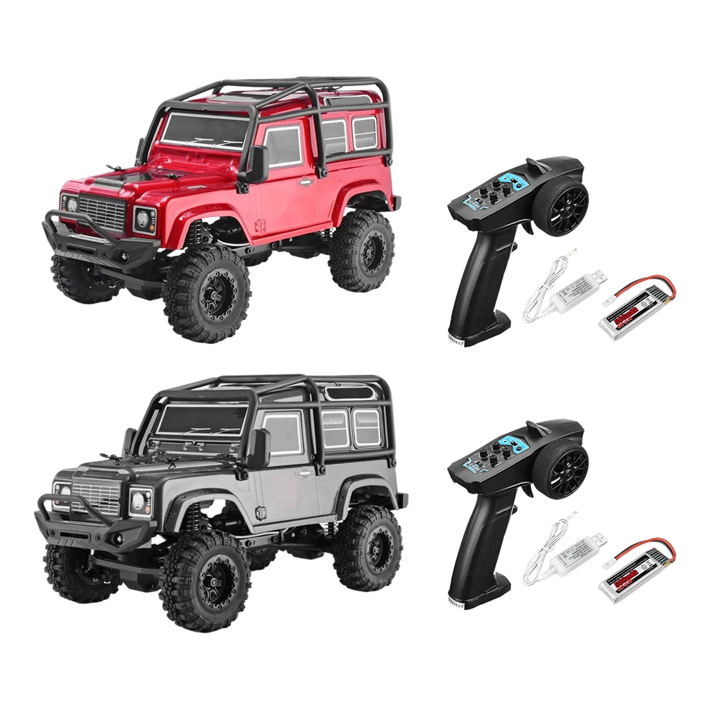 1:24 RC Rock Crawler for Kids High Speed 12km/h Mountain Road All Terrains Vehicle Truck 4X4 Electric Hobby Car Toy Grade RTR
