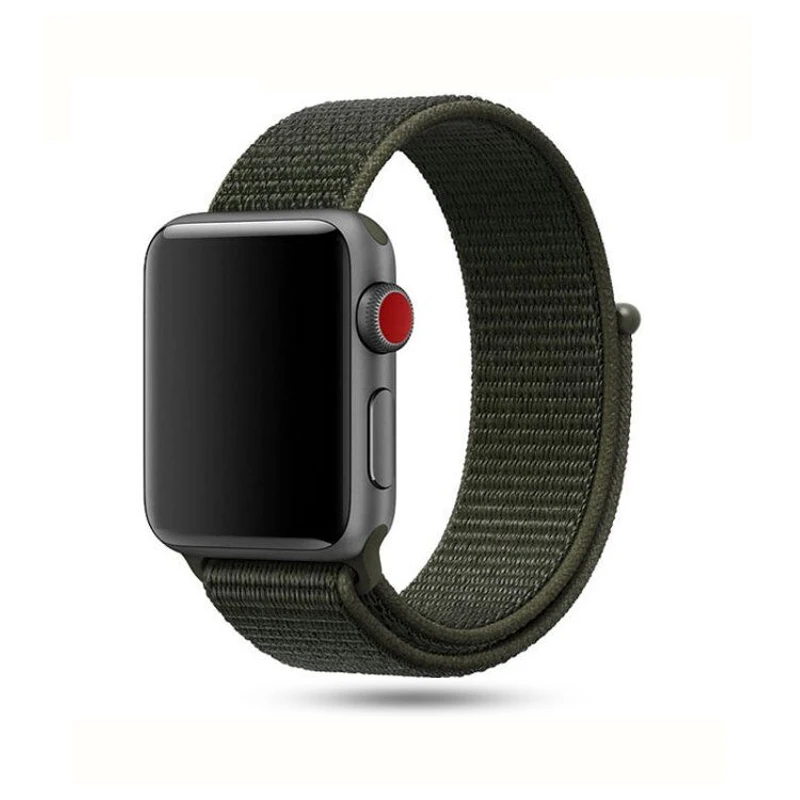 Тканый нейлоновый ремешок для apple watch часов 42 мм 38 спортивный тканевый браслет iwatch