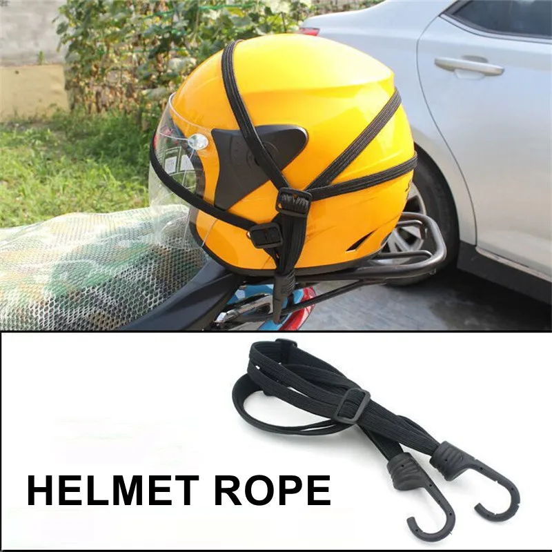 

1PC 60cm High-Strength Retractable Motorcycle Helmet Rope Helmet Gears Fixed Elastic Rope Buckle Rope Helmet Strap Protective