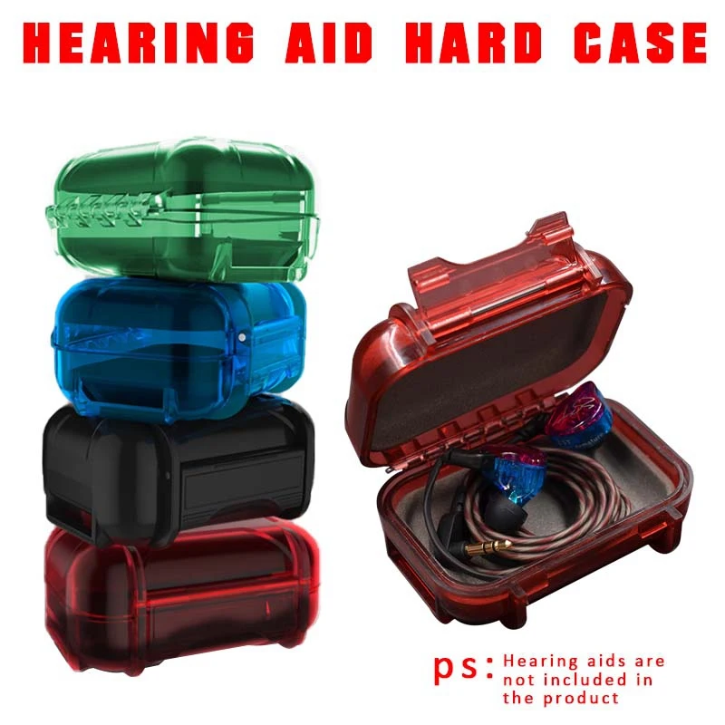 Новинка 2020 водонепроницаемый слуховой аппарат pcmos Жесткий Чехол футляр для