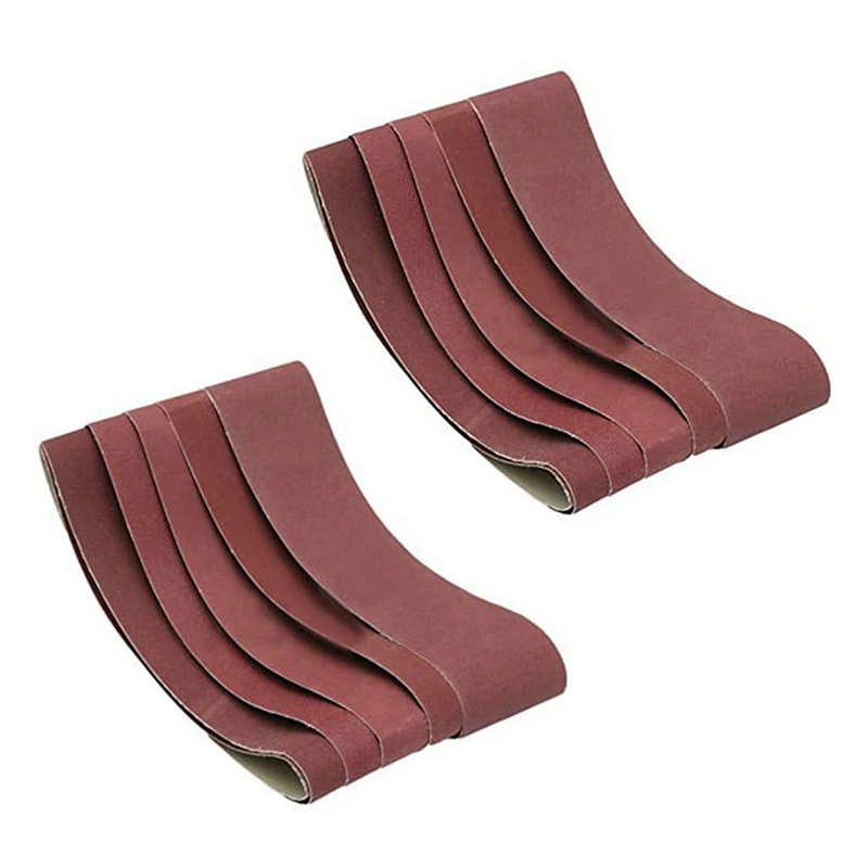 

New 10 Pieces 100 x 915mm Sanding Belt 4 Inch x 36 Inch Sanding Screen Abrasive Band with 180 Girt & 60 Girt