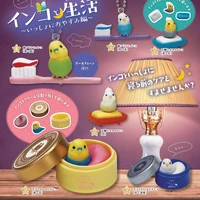 japanese epoch capsule toys gashapon birds model lotion simulation furniture the life of a parrot collection gifts