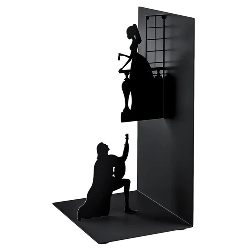 

Metal Non Slip Rack Bookends Shelf Organizer Book Ends Stand Holder Shelf Bookrack Shelves Supports Desk Office Accessories