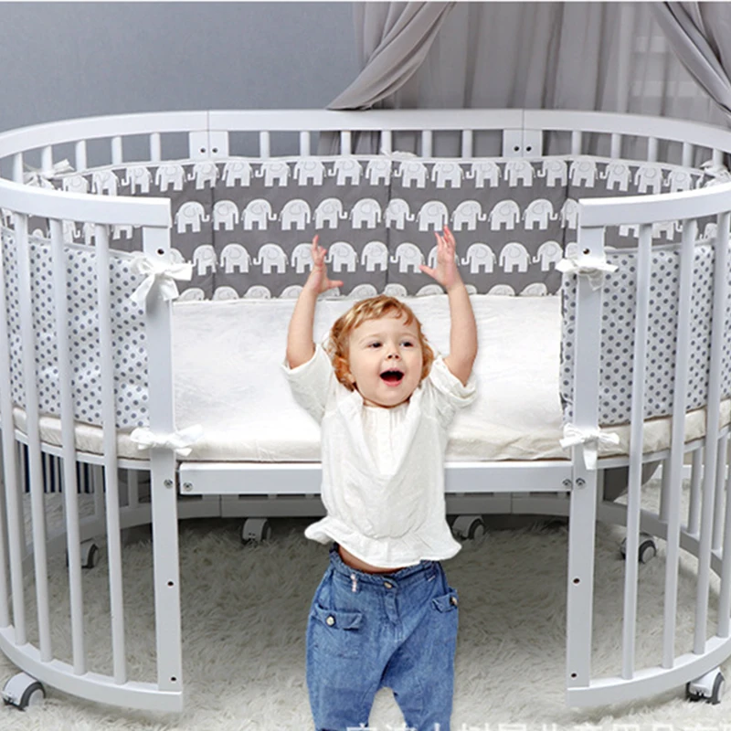 1 шт./комплект из 4 предметов для малышей детская кроватка бампер вокруг