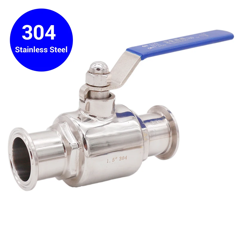 1 5 &quotтрехзажимный шаровой клапан плоская ручка полный порт 50 мм OD 2 шт. дизайн 304