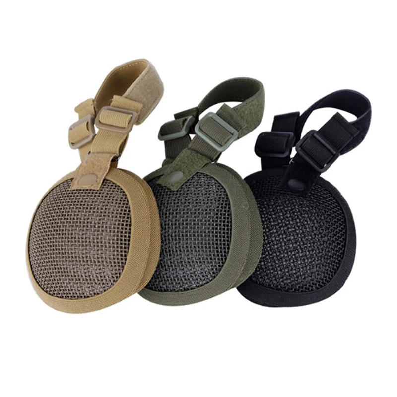 

Helmet Adaption Tactical Steel Mesh Ear Protectors Tactical Hearing Ear Protection Ear Muffs For Outdoor Field Equipment