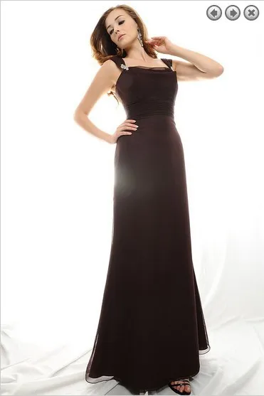 

Женское шифоновое платье для подружки невесты, черное платье с искусственными камнями, 2018