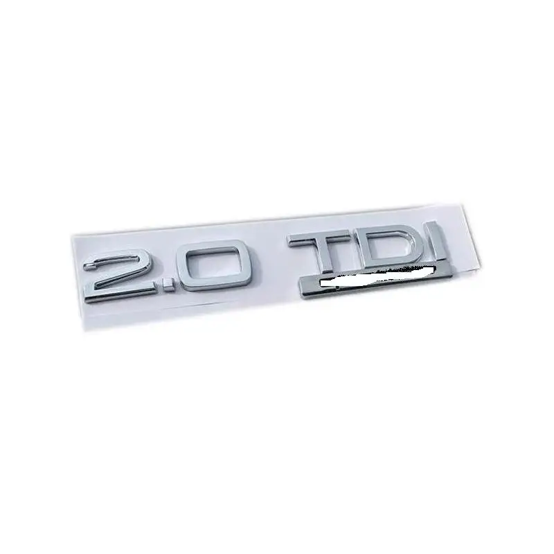 

ABS Plastic 2.0TDI 3.0TDI With QUA Letters Sets Badge Emblem Nameplate Auto Sticker 3d