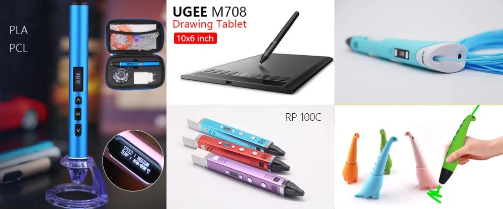 USB 3D Ручка 3D ручка для печати и 50 м pla нити 5 м x10 цветов лучший рождественский подарок