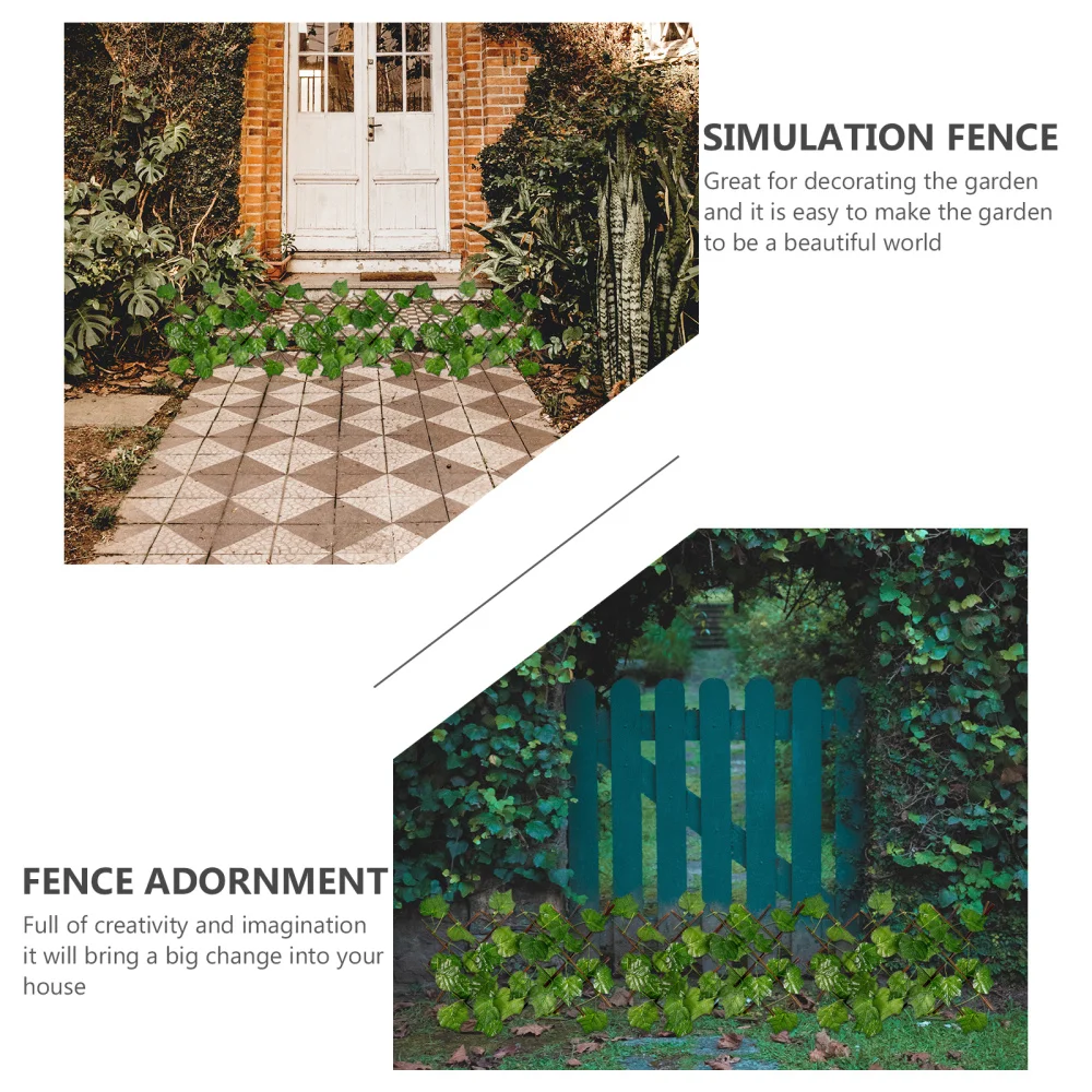 

1Pc Garden Yard Artificial Grape Leaf Fence Delicate DIY Making Fake Grape Leaf