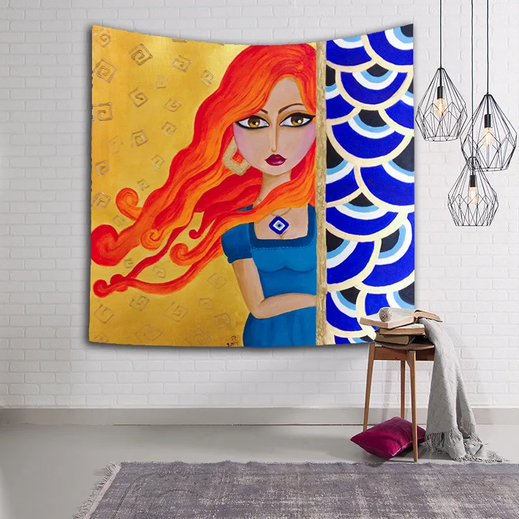 Индонезийские гобелены для девочек пляжные круглые тканевые одеяла кавайные