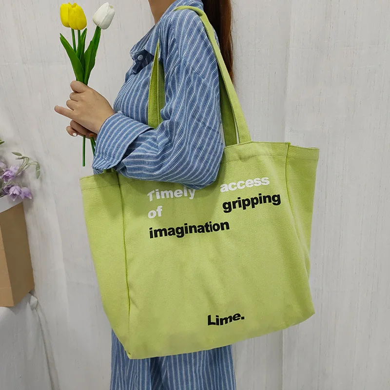 

Холщовая Сумка для женщин, вместительная дизайнерская нишевая сумка через плечо в стиле Ins, модный тоут для студентов колледжа