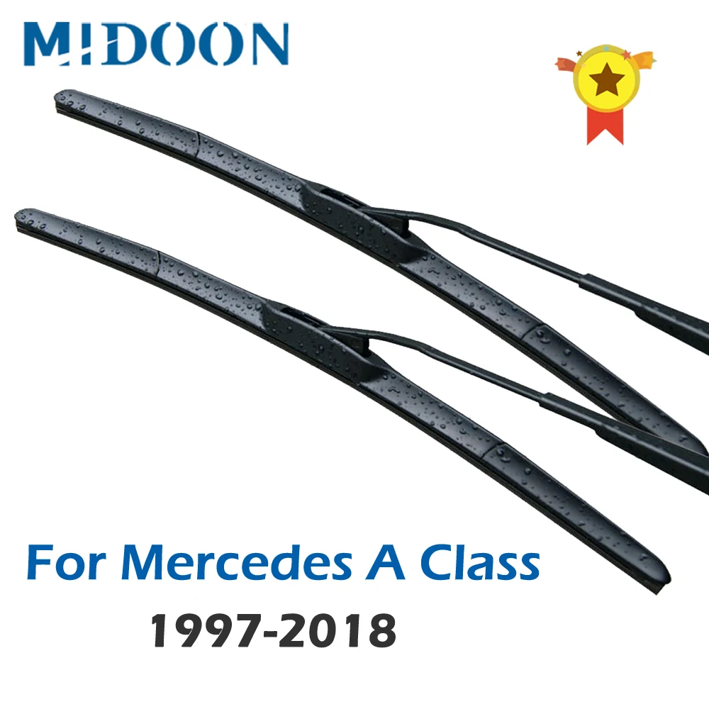 Щетки стеклоочистителя MIDOON для Mercedes Benz A Class W168 W169 W176 A140 A150 A160 A170 A180 A190 A200 A210 A220 A250 A45 AMG CDI Щетки стеклоочистителя MIDOON для Mercedes Benz A Class W168 W169 W176 A140 A150 A160 A170 A180 A190 A200 A210 A220 A250 A45 AMG CDI