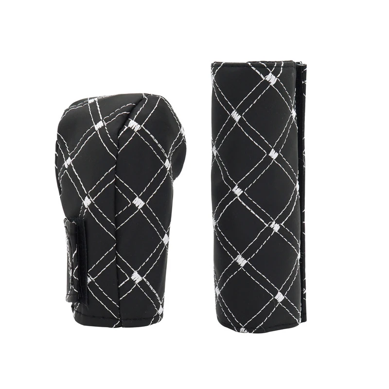 Universal Car Hand Brake Shift Knob Suit Cover For Hyundai I30 IX35 IX25 Suzuki Lifan X60 X50 Renault Mitsubishi ASX Jeep Acura |