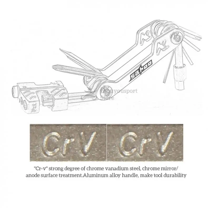 Портативный многофункциональный инструмент инструменты для ремонта велосипеда