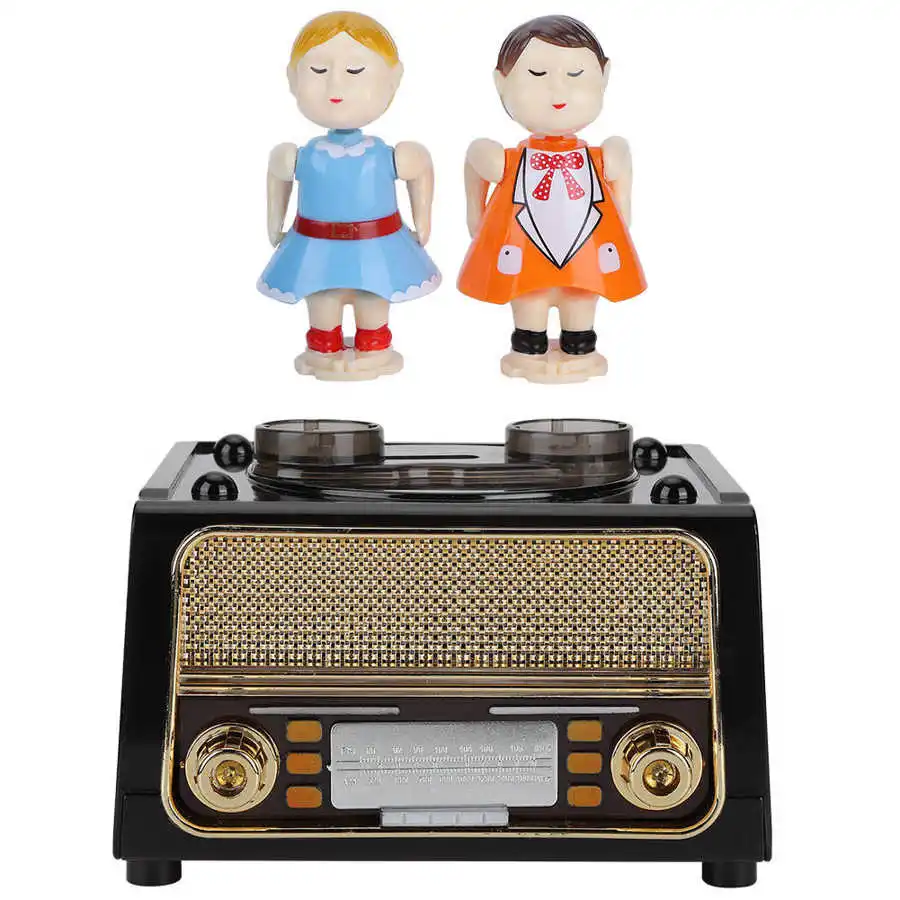 Металлическая музыкальная шкатулка в стиле ретро с радио креативная забавная
