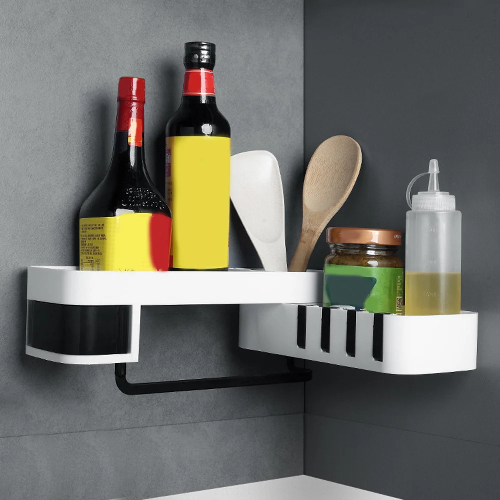 Пластиковая Полка для ванной комнаты держатель шампуня душа Вешалка из АБС