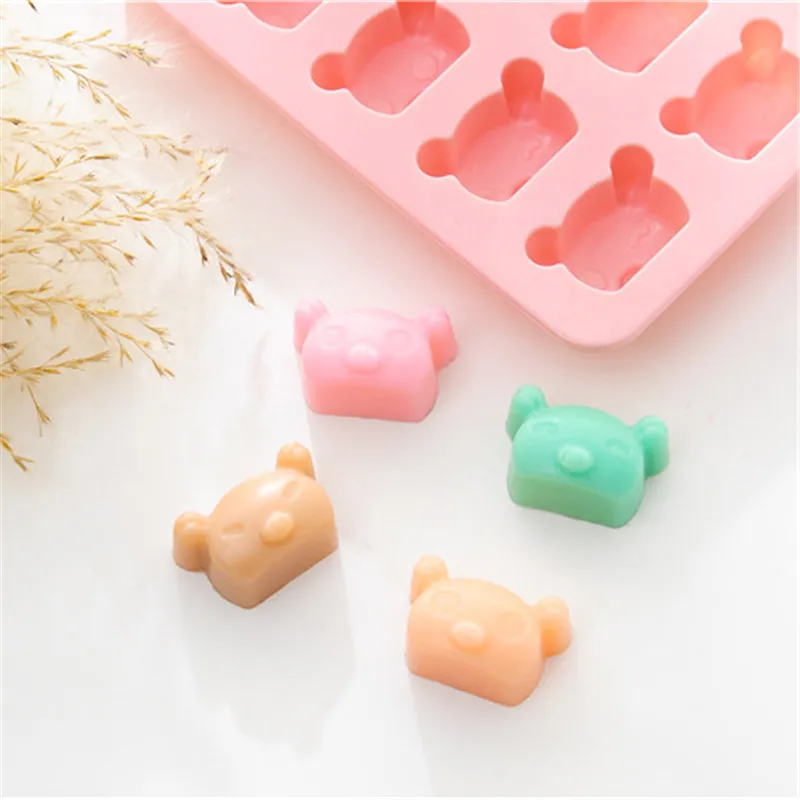 Силиконовая форма для украшения торта с изображением медведя из мультфильма JO LIFE