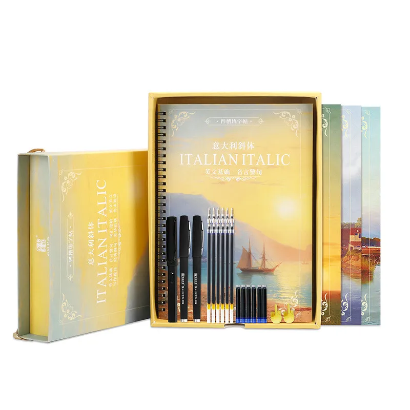 Тетрадь для каллиграфии на английском языке взрослых 4 шт./компл. курсиальная