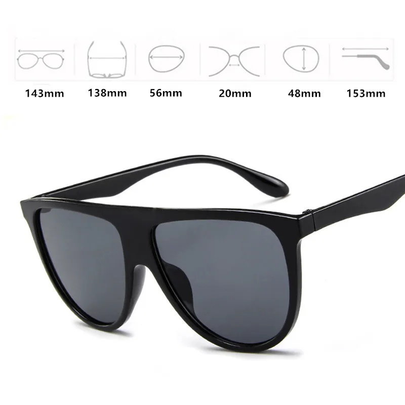

Oversized Square Sunglasses Women Designer Brand Big one lens mans black Driver Goggle female uv400 transparent Frame