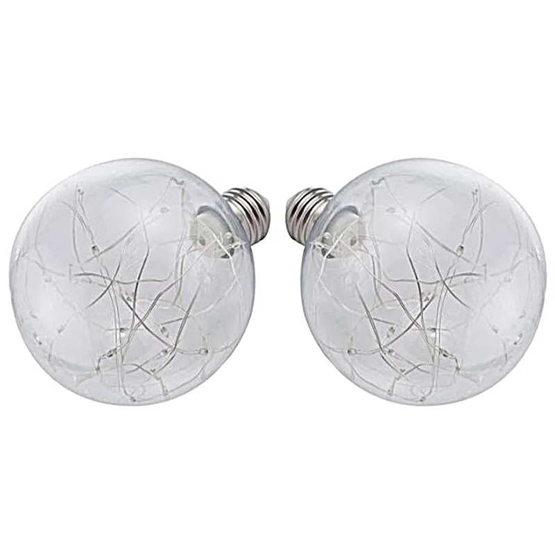 

Hot Selling Pack of 2 Retro Fairy LED with String Light Bulb Colorful Light for Christmas