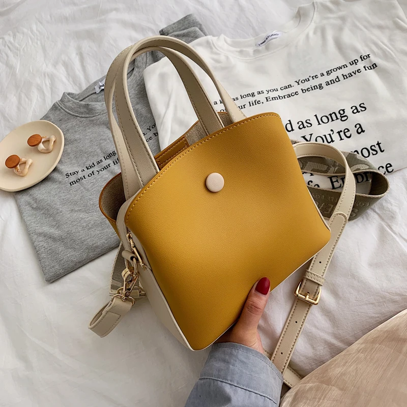 Маленькие контрастные цветные сумки через плечо для женщин 2019 новая сумка из