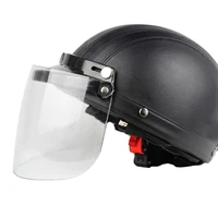 anti uv anti fog and anti scratch treatment universal 3 snap flip up visor shield lens for retro open face motorcycle helmet