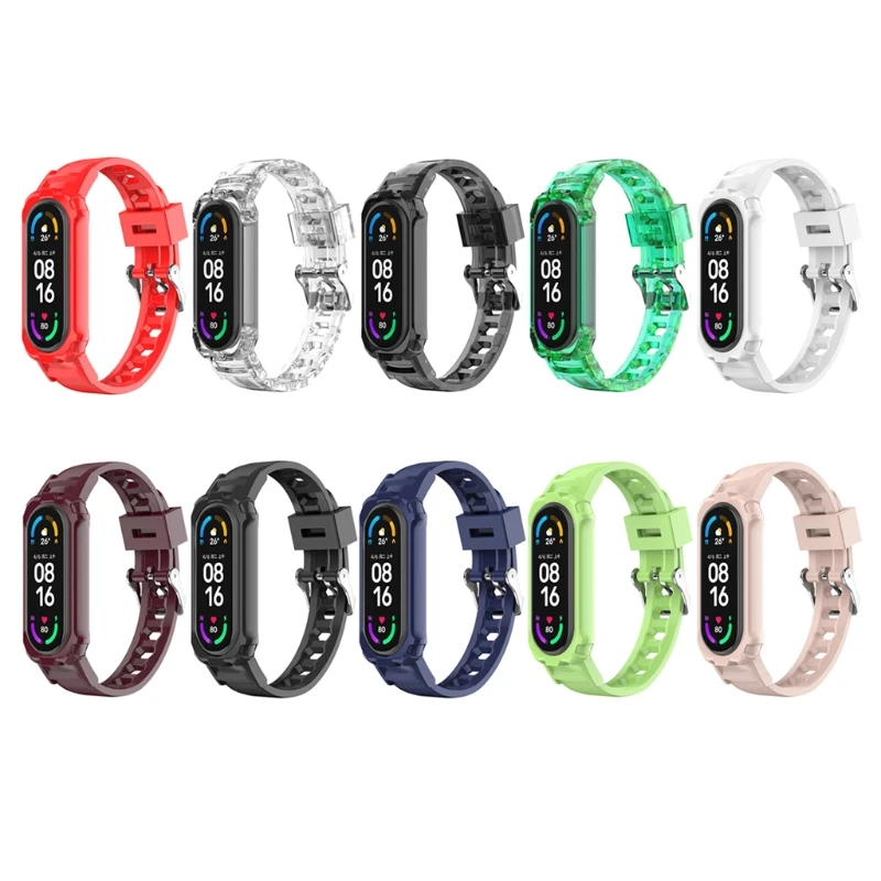 

Smartwatch Wristband Bracelet for Xiaomi Mi Band 6 5 4 3 Band Anti-scratch Strap