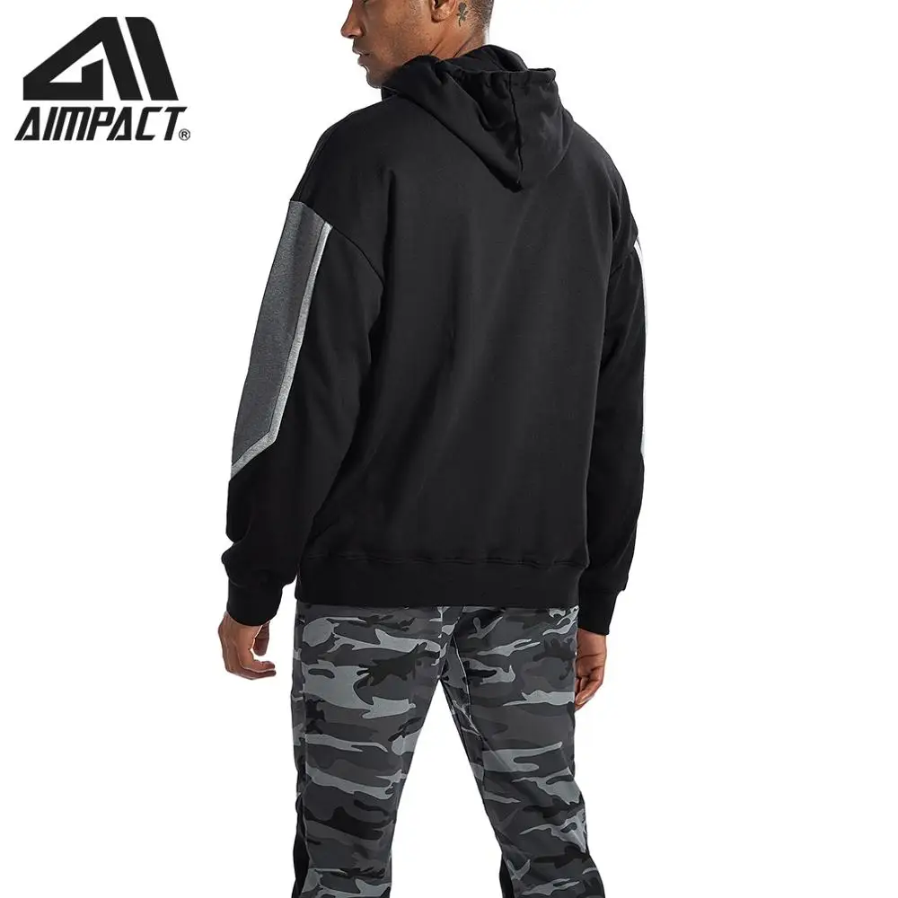 Модные байкерские толстовки AIMPACT для мужчин повседневные спортивные свитшоты в