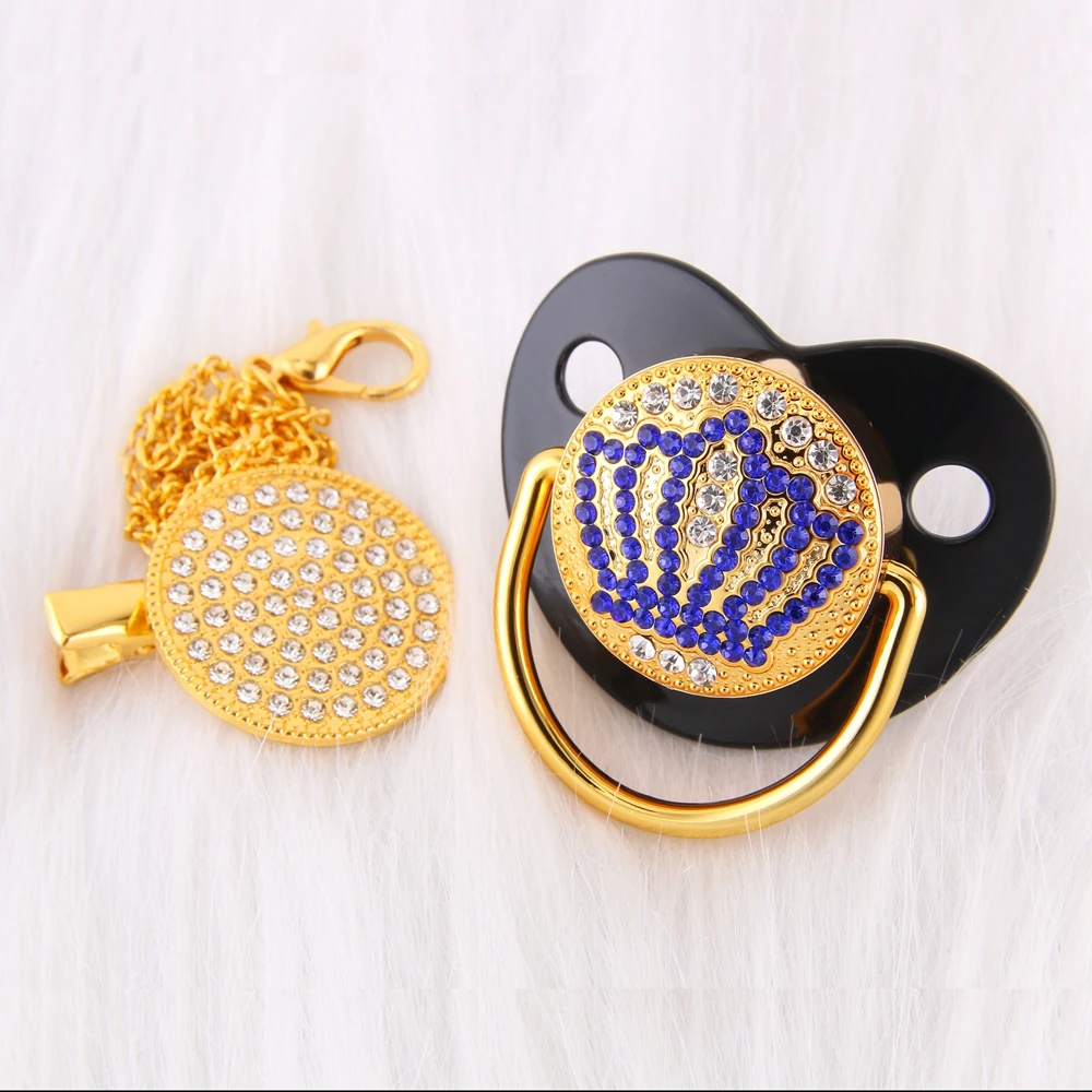 Соска-пустышка синяя в форме короны для новорожденных 0-18 месяцев | Мать и ребенок