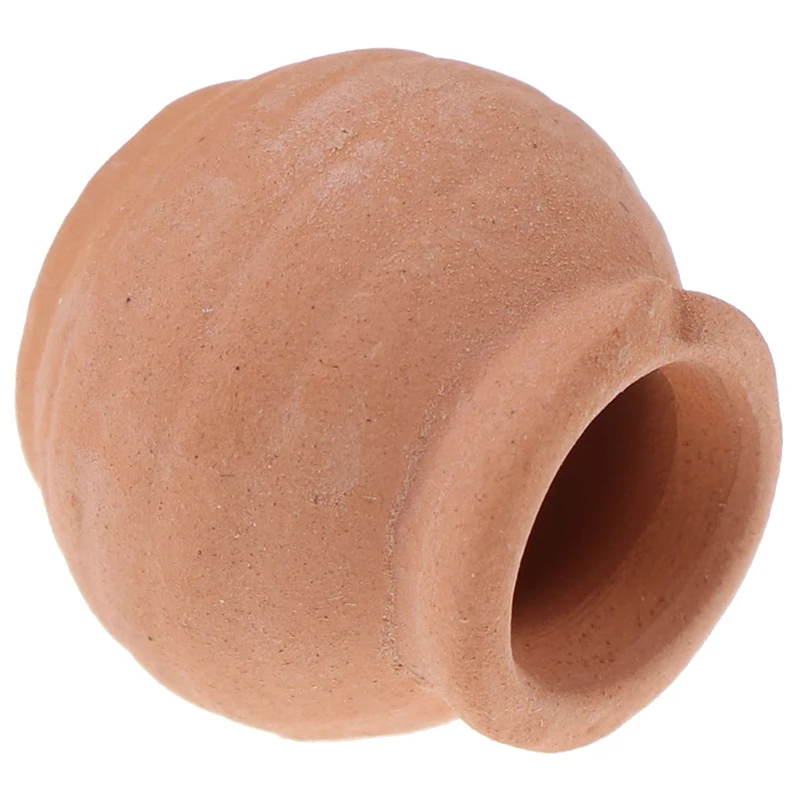 

1pc Mini Ceramics Flowerpot Simulation Furniture Flower Pot for Doll House Decoration 1/12 Dollhouse Miniature Accessories